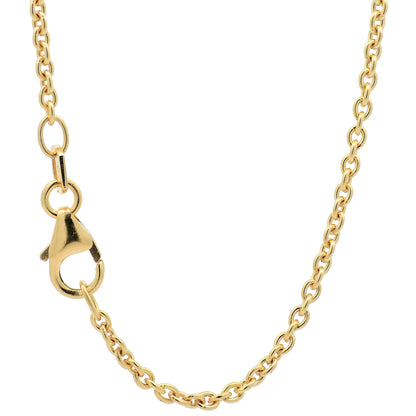 Goldkette Ankerkette rund edle Halskette  massiv 333 - 8 Karat Gold