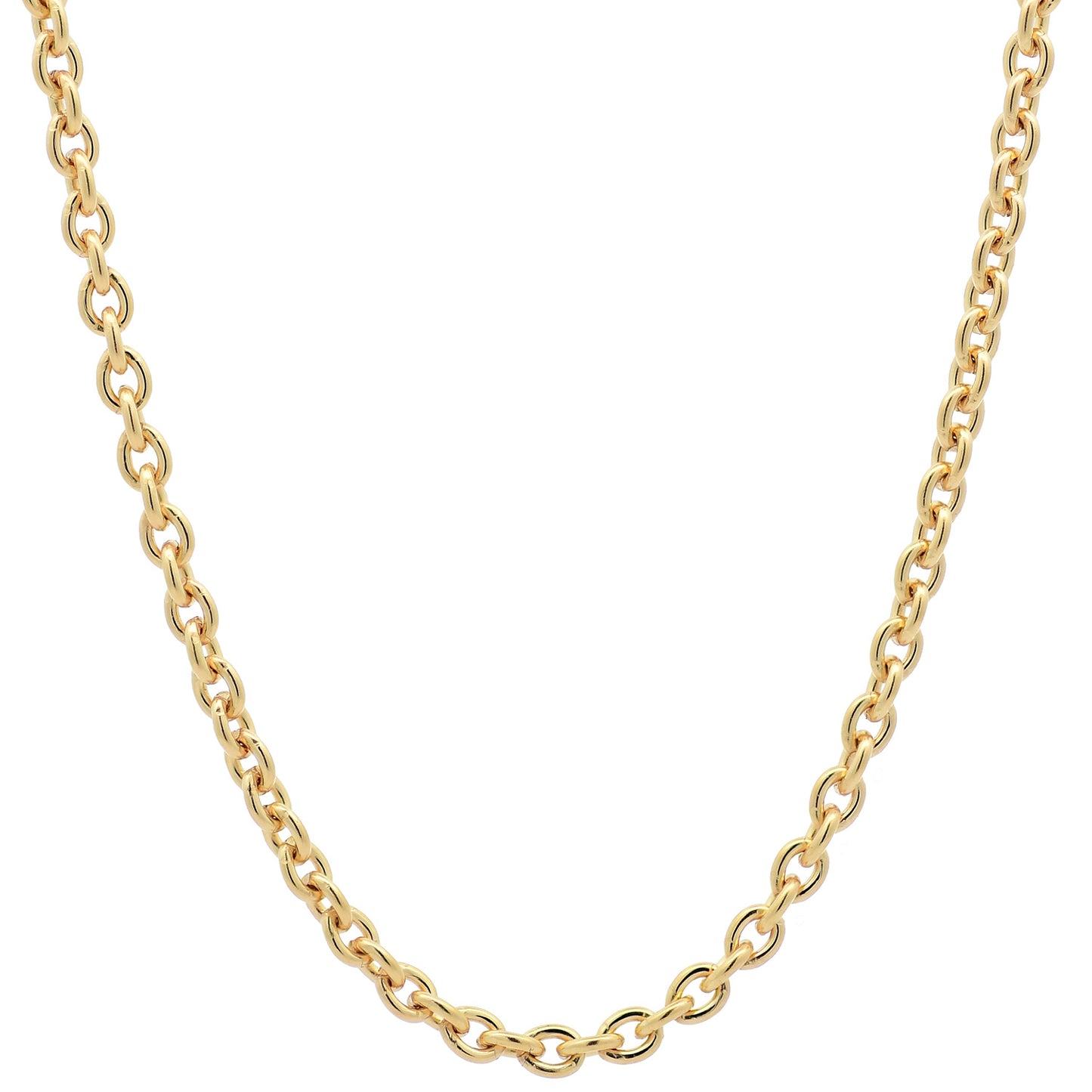 Goldkette Ankerkette rund edle Halskette  massiv 333 - 8 Karat Gold