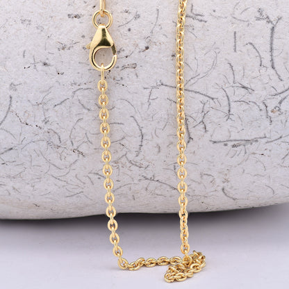 Goldkette Ankerkette rund edle Halskette  massiv 333 - 8 Karat Gold