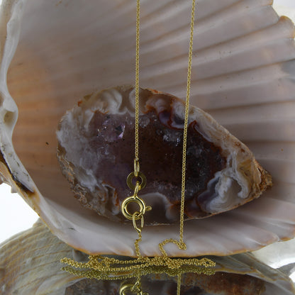 Goldkette Ankerkette rund edle Halskette  massiv 333 - 8 Karat Gold