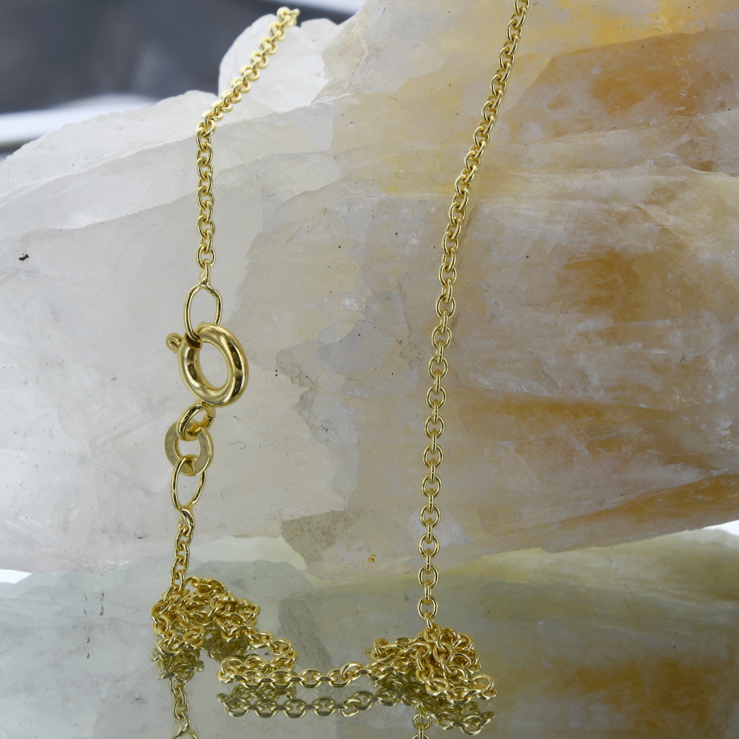Goldkette Ankerkette rund edle Halskette  massiv 333 - 8 Karat Gold