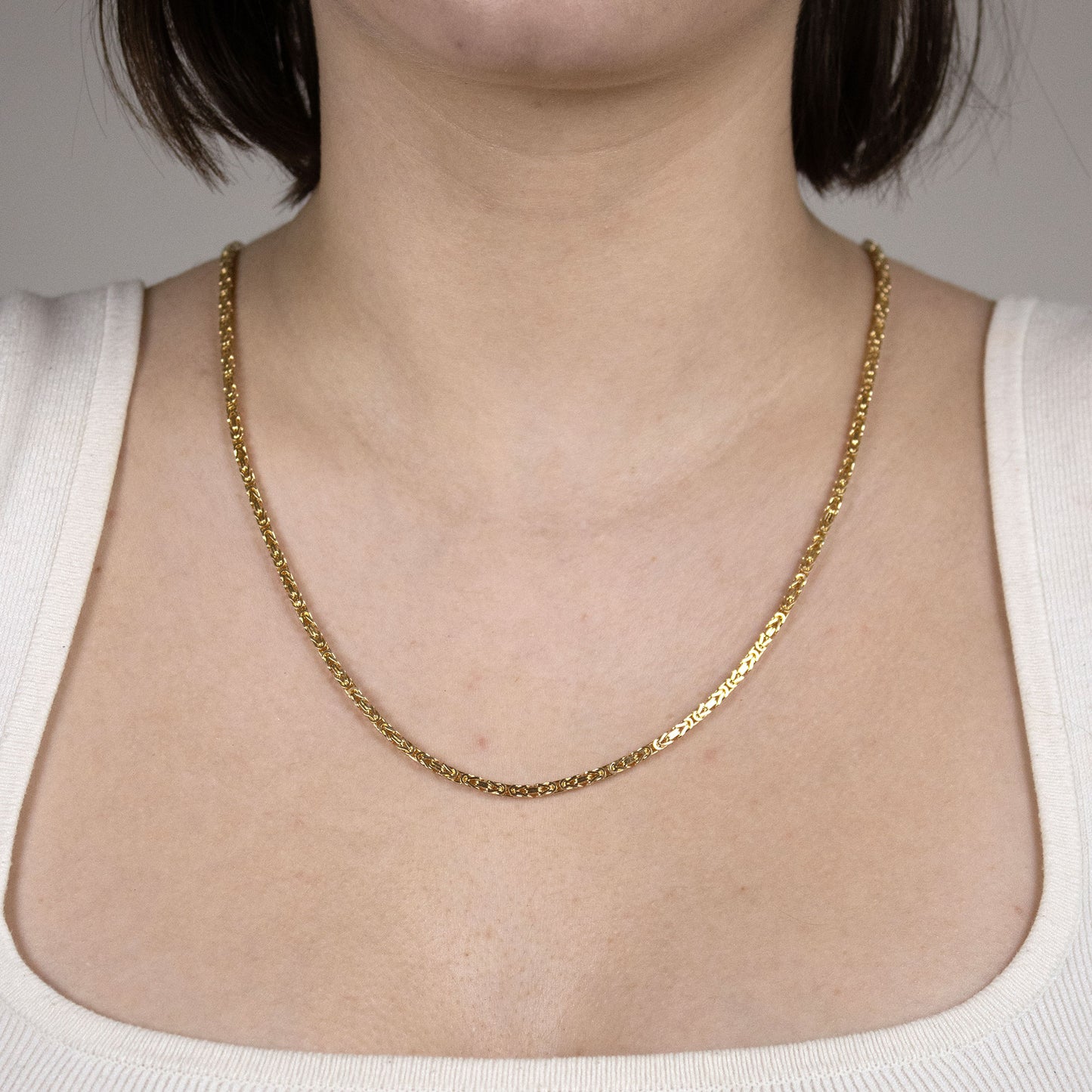 Goldkette Königskette Halskette Breite 2,0 mm - 750 - 18 Karat Gold