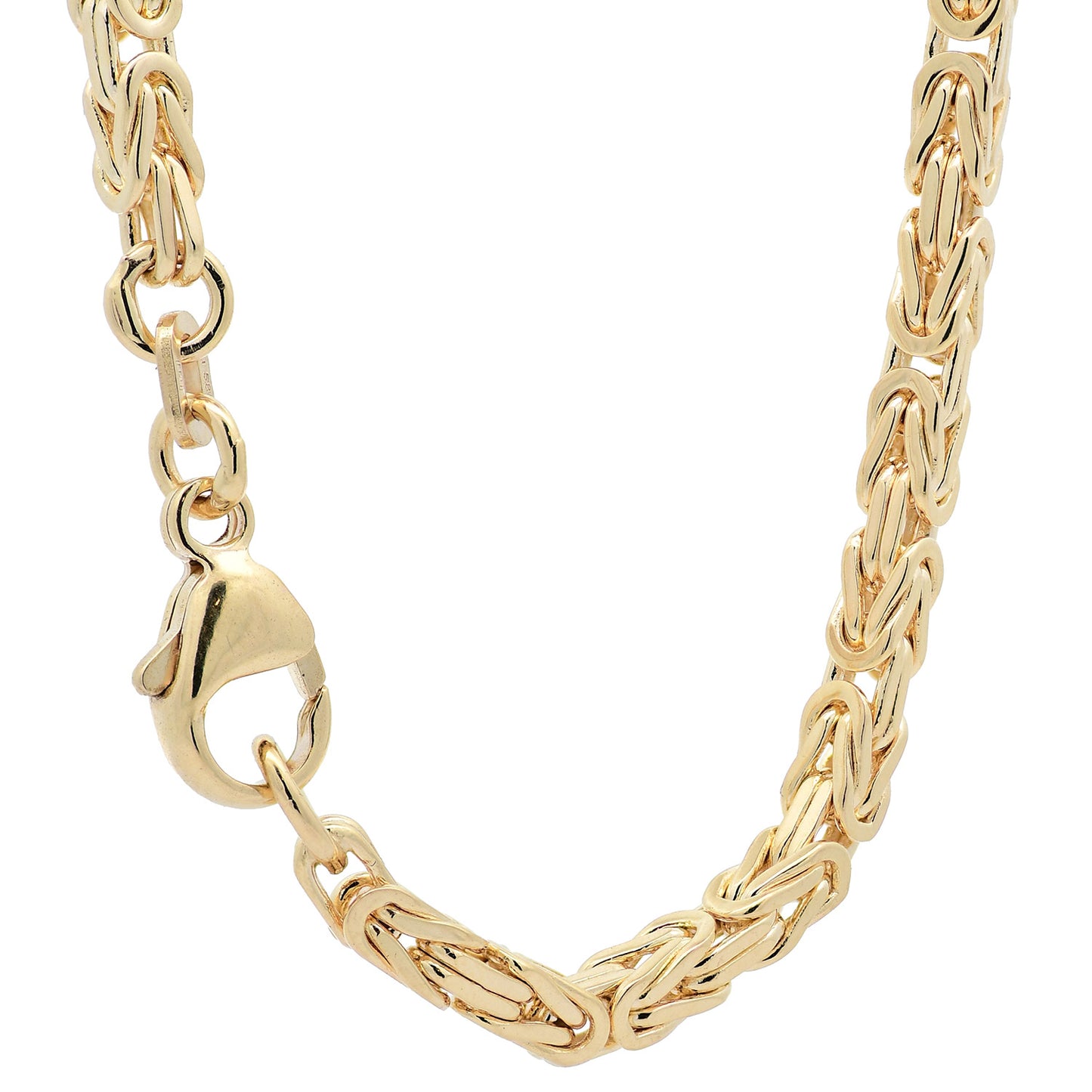 Goldkette Königskette Halskette Breite 4,0 mm - 585 - 14 Karat Gold