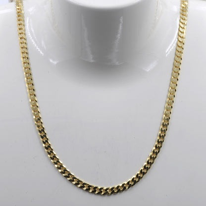 Goldkette Panzerkette Länge 60cm - Breite 4,1mm - 333-8 Karat Gold