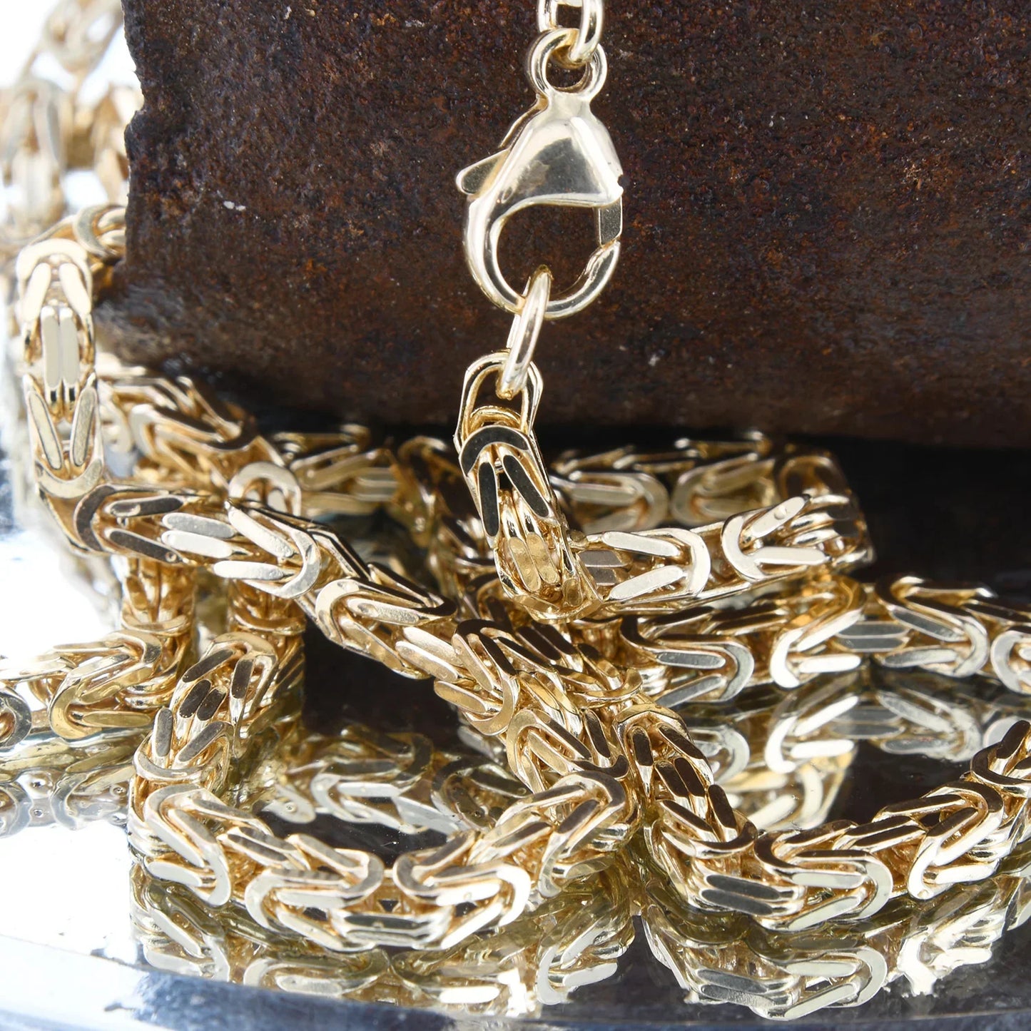 Goldkette Königskette Länge 60cm - Breite 3,2mm - 585-14 Karat Gold