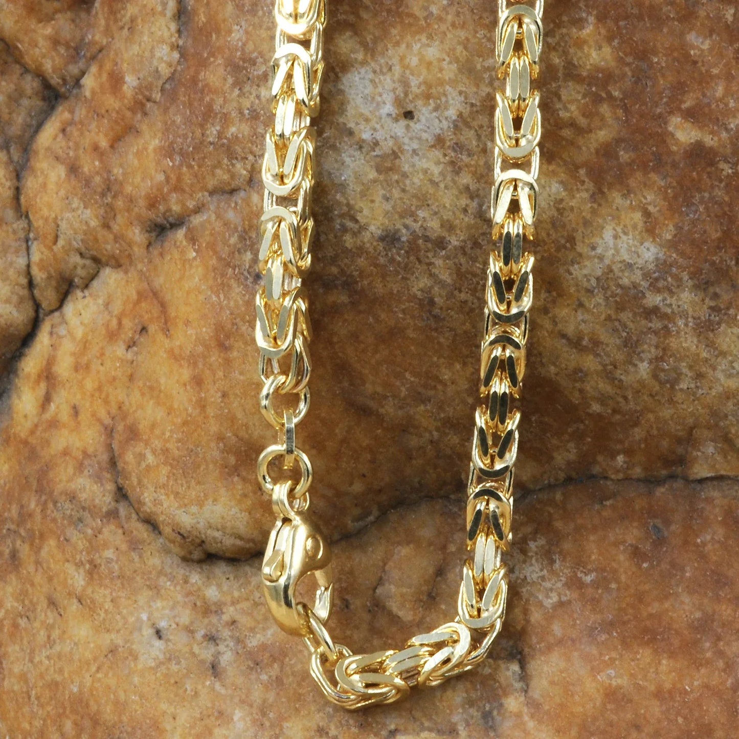 Goldkette Königskette Länge 60cm - Breite 3,2mm - 585-14 Karat Gold
