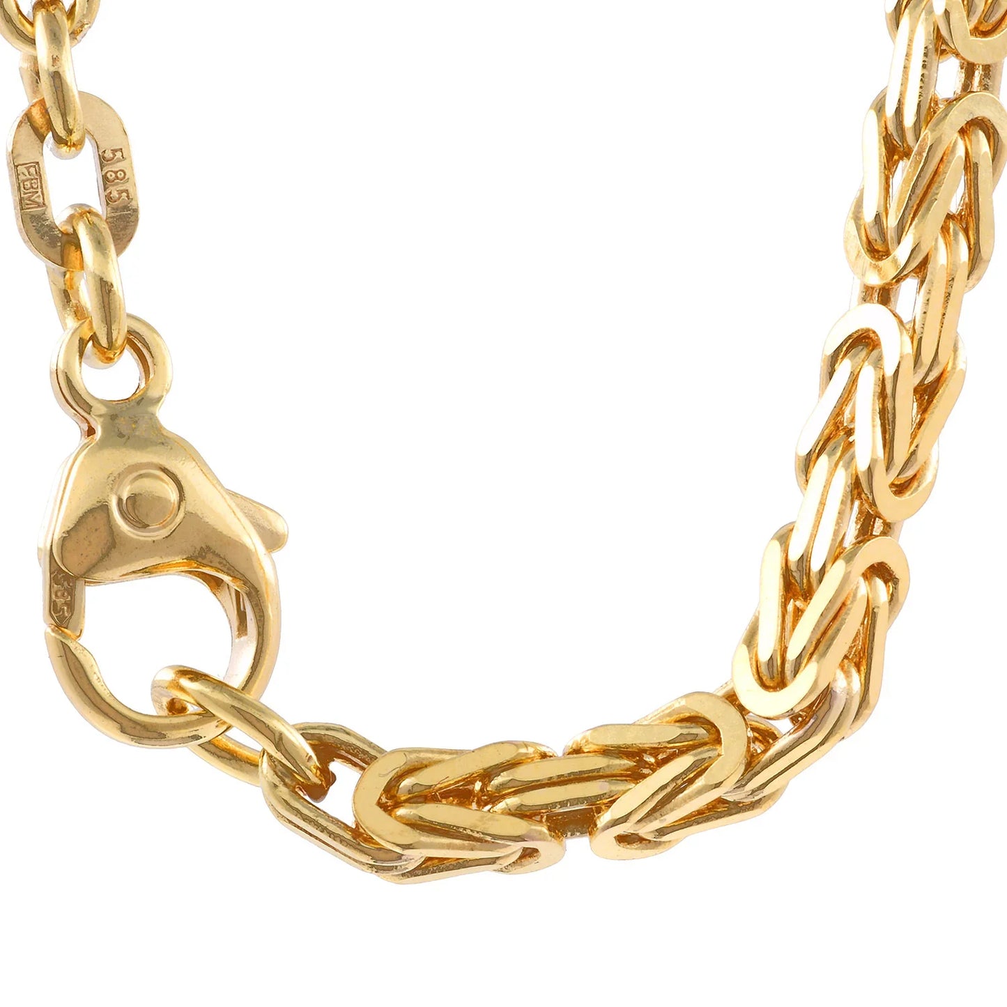 Goldkette Königskette Länge 60cm - Breite 3,2mm - 585-14 Karat Gold