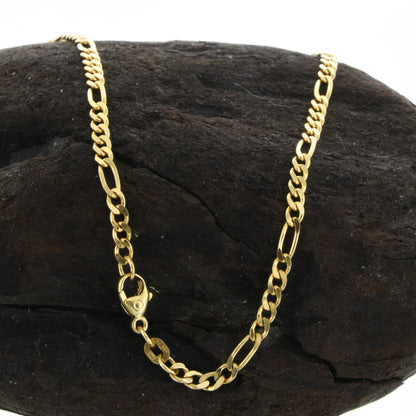 Goldkette Figarokette Länge 55cm - Breite 2,8mm - 585-14 Karat Gold