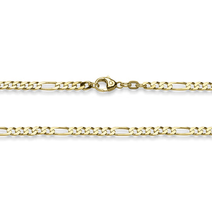 Goldkette Figarokette Länge 55cm - Breite 5,5mm - 585-14 Karat Gold