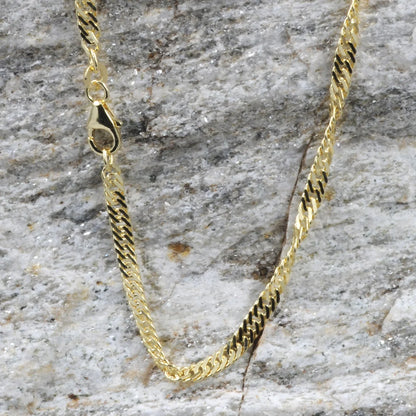 Goldkette Singapurkette Länge 45cm - Breite 3,4mm - 333-8 Karat Gold