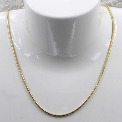 Goldkette Schlangenkette Länge 45cm - Breite 1,6mm - 585-14 Karat Gold