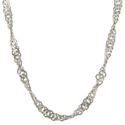 Singapurkette Halskette Breite 2,2 mm - 925 Sterlingsilber Auswahl