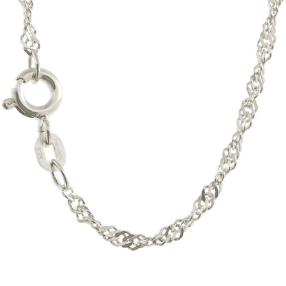Singapurkette Halskette Breite 2,2 mm - 925 Sterlingsilber Auswahl
