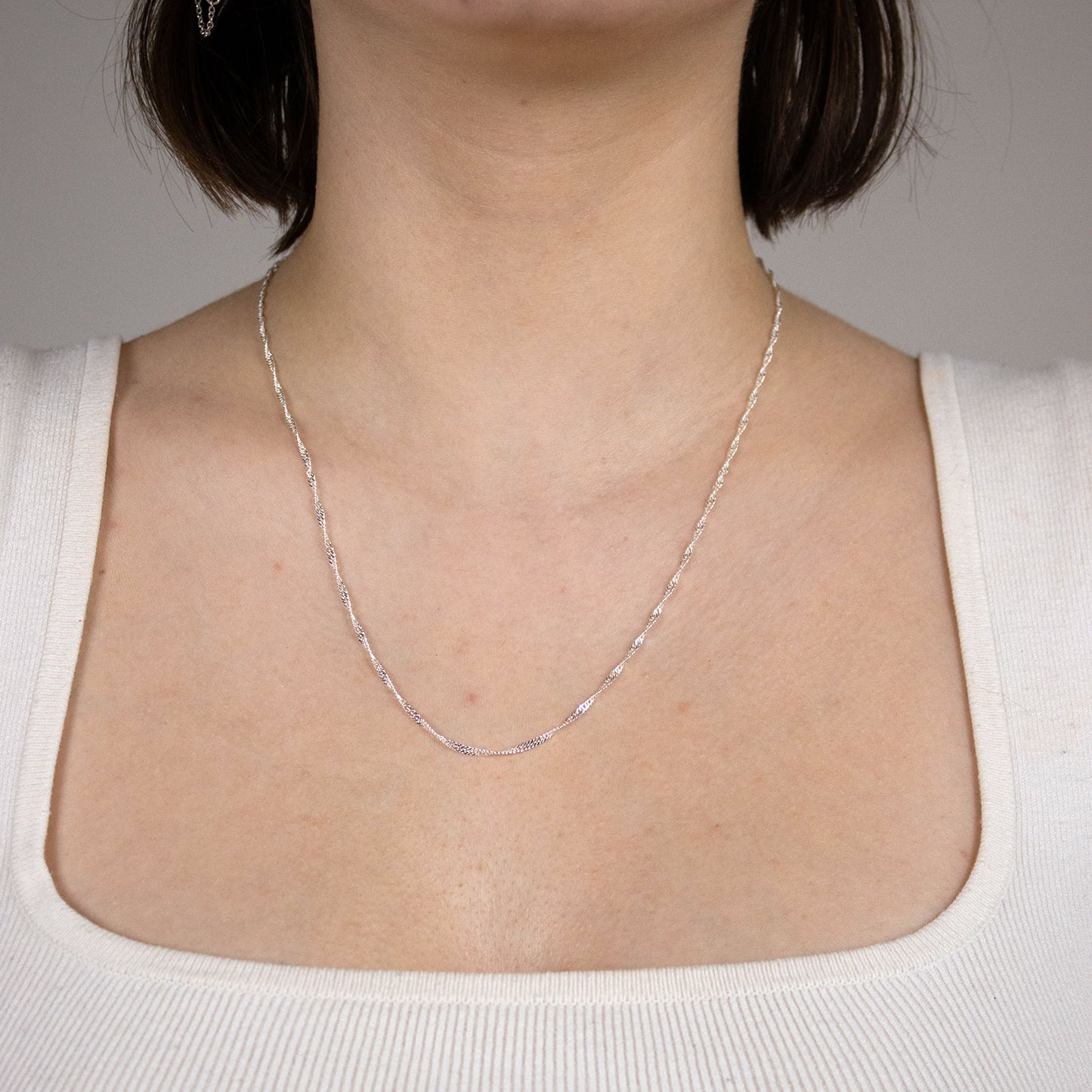 Singapurkette Halskette Breite 2,2 mm - 925 Sterlingsilber Auswahl
