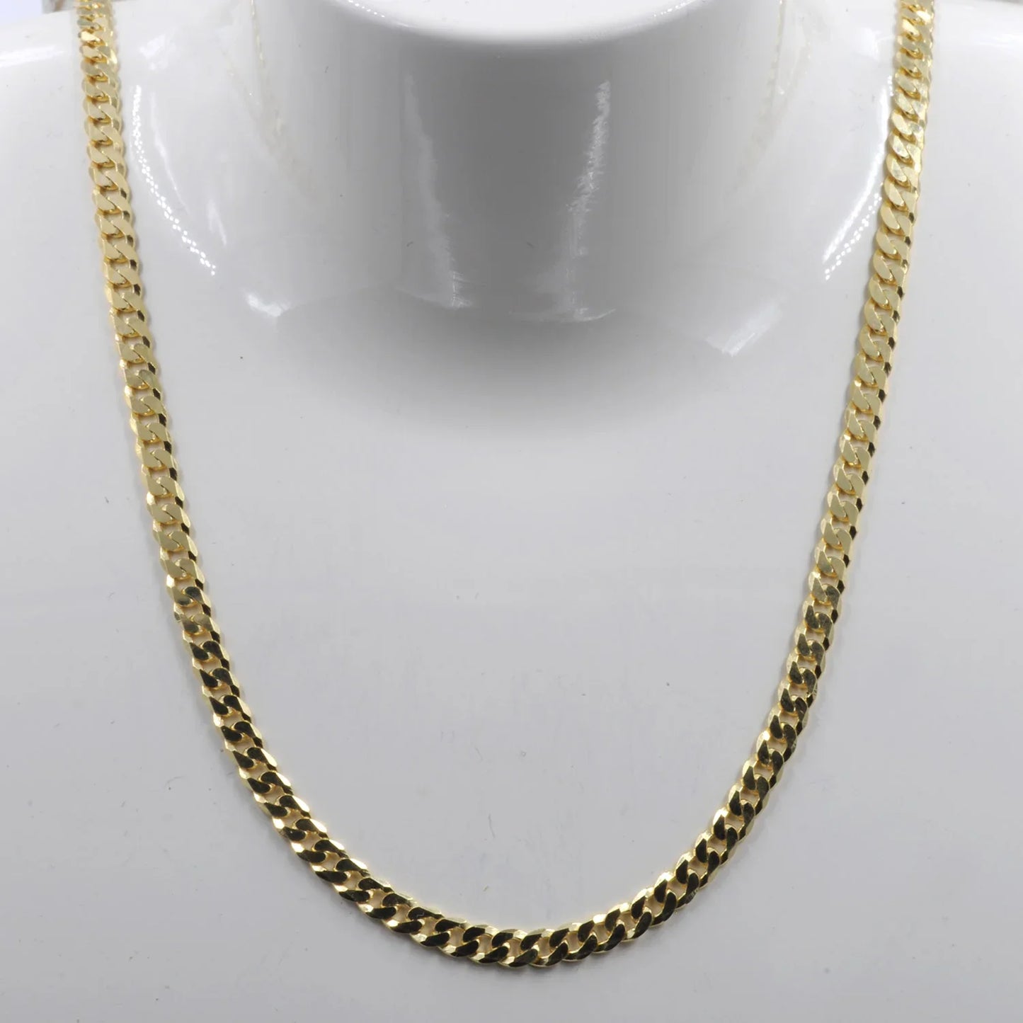 Goldkette Panzerkette Länge 45cm - Breite 3,9mm - 585-14 Karat Gold