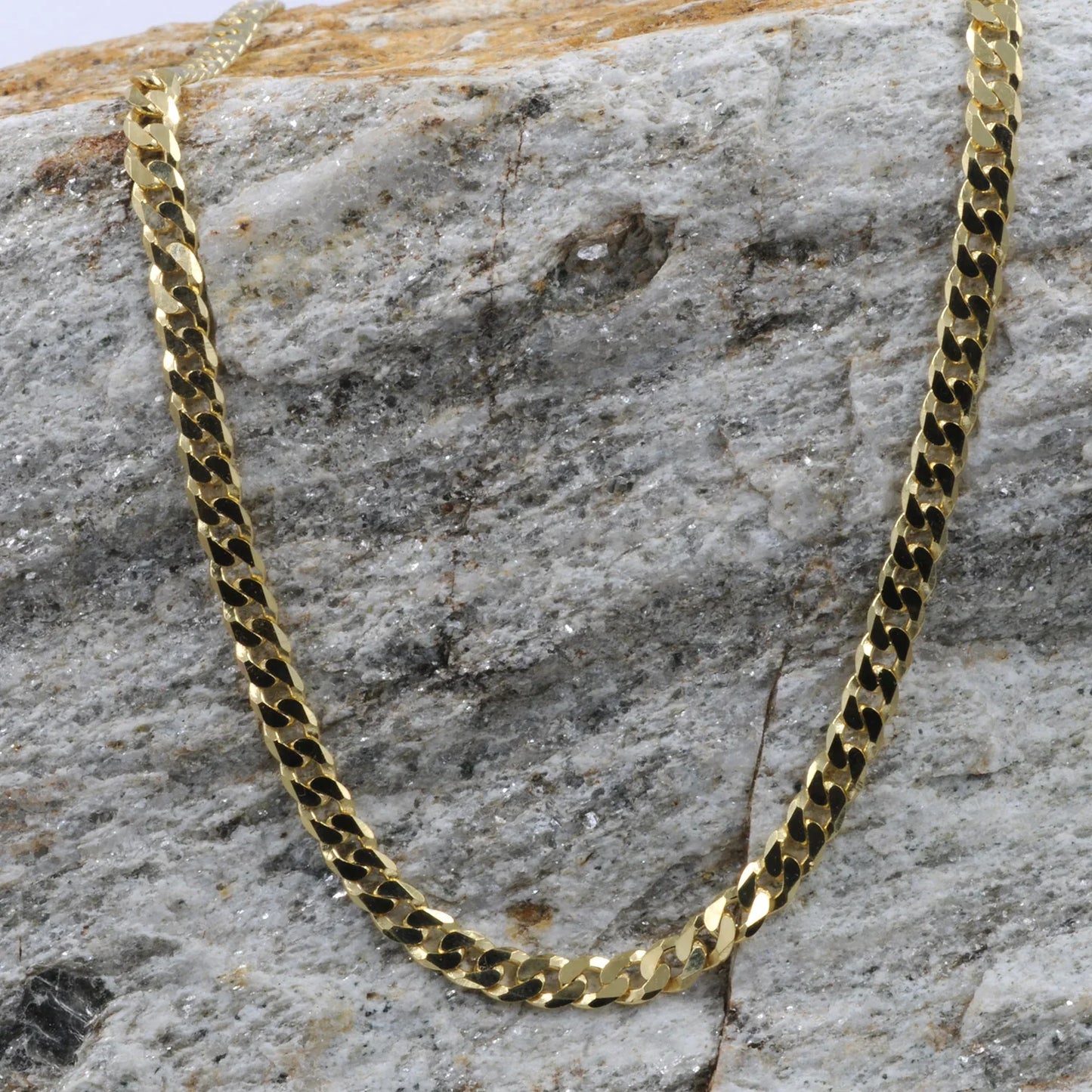 Goldkette Panzerkette Länge 45cm - Breite 3,9mm - 585-14 Karat Gold