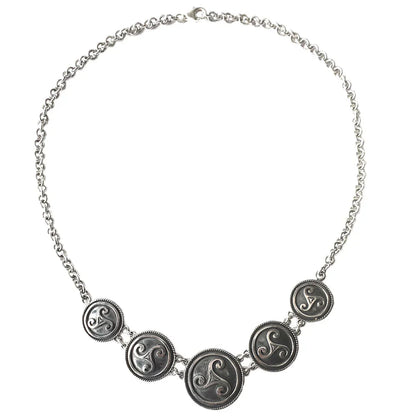 Keltisches Collier Triskele Kette 925er Silber Celtic 