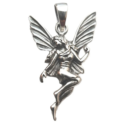 Anhänger Elfe Fee Engel Schmuck 925er Silber 34x22mm