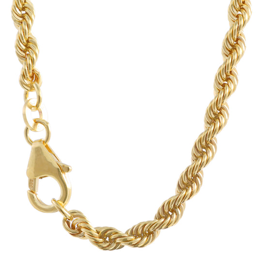 Goldkette Kordelkette Länge 45cm - Breite 3,8mm - 333-8 Karat Gold