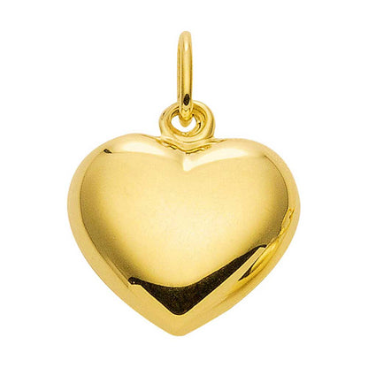 Anhänger Herz mit massiver Goldkette Singapurkette rund 1,2 mm 45 cm 3