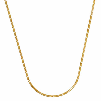 Goldkette Panzerkette Länge 45cm - Breite 0,8mm - 585-14 Karat Gold