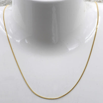 Goldkette Panzerkette Länge 45cm - Breite 0,8mm - 585-14 Karat Gold
