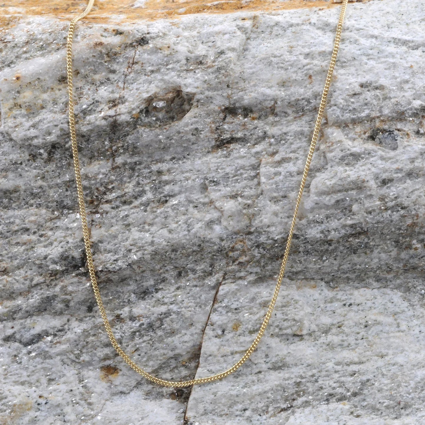 Goldkette Panzerkette Länge 45cm - Breite 0,8mm - 585-14 Karat Gold
