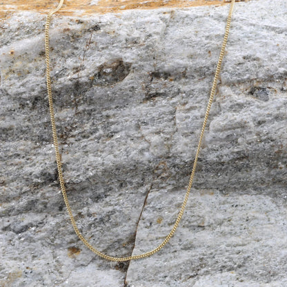 Goldkette Panzerkette Länge 45cm - Breite 0,8mm - 585-14 Karat Gold