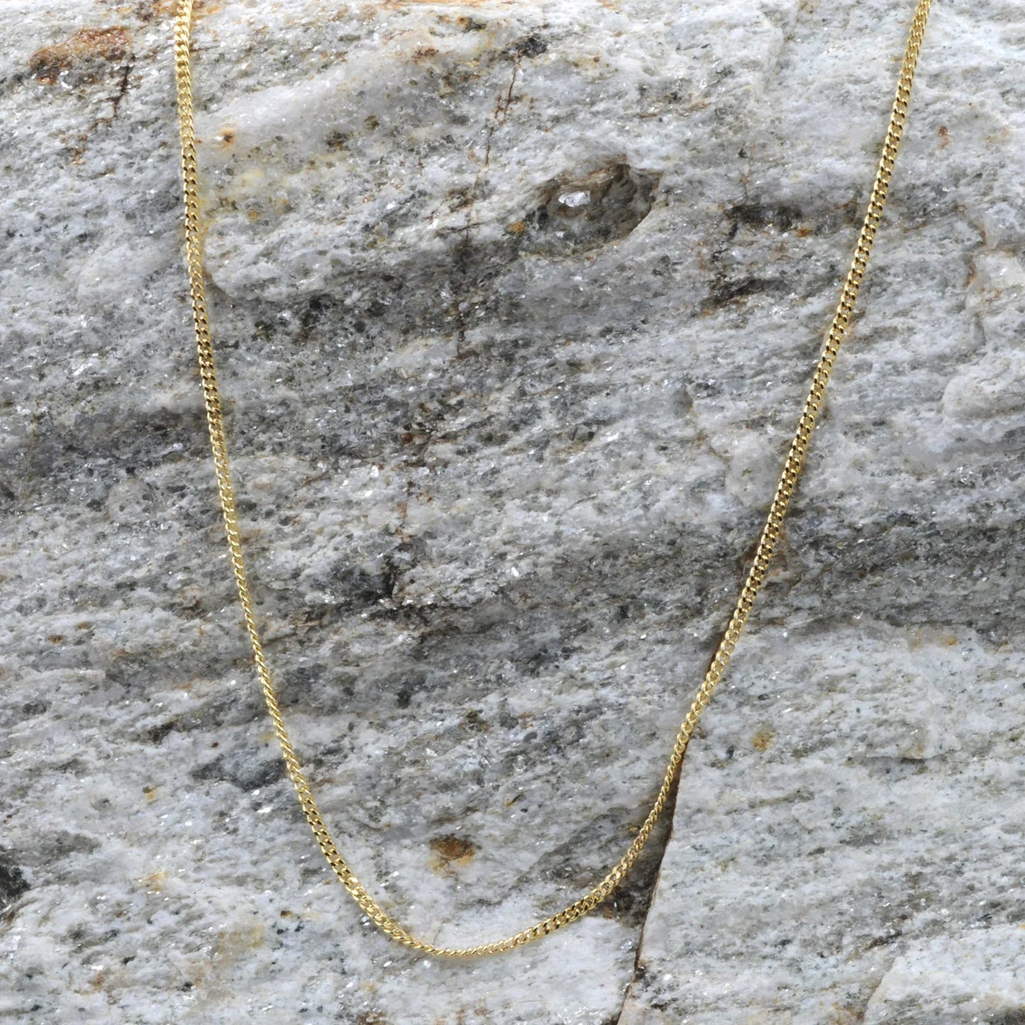 Goldkette Panzerkette Länge 45cm - Breite 1,1mm - 585-14 Karat Gold