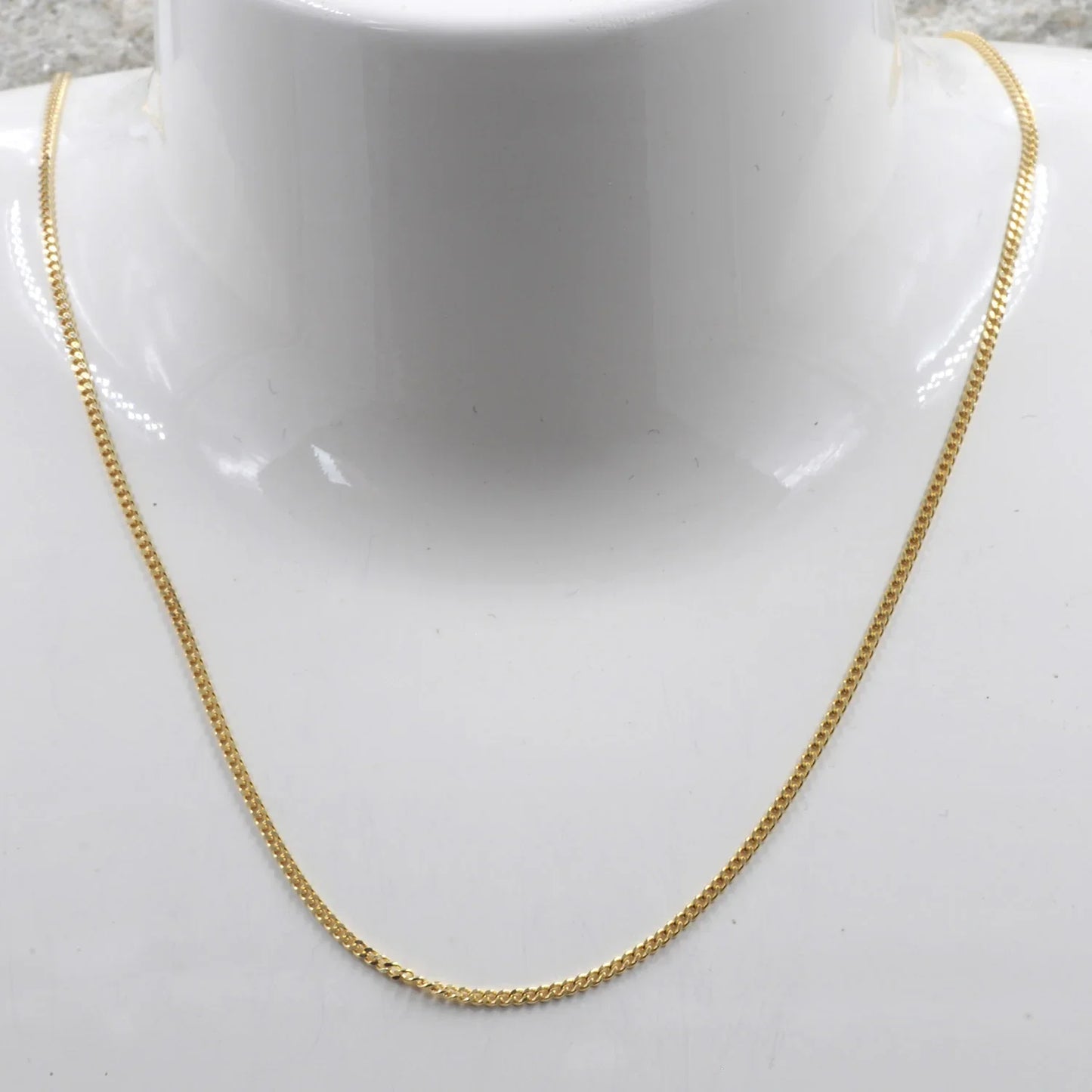 Goldkette Panzerkette Länge 38cm - Breite 1,2mm - 585-14 Karat Gold