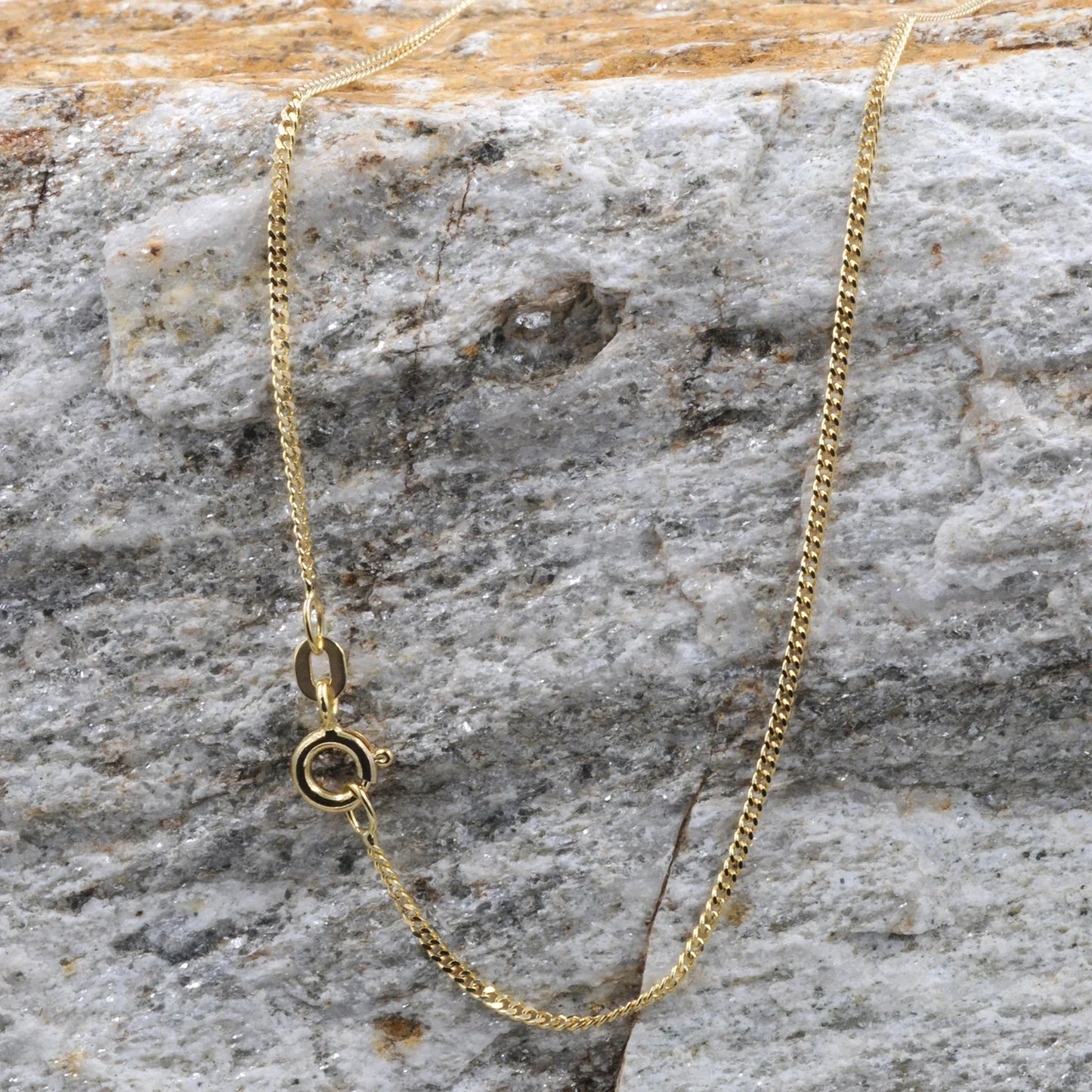 Goldkette Panzerkette Länge 38cm - Breite 1,2mm - 585-14 Karat Gold