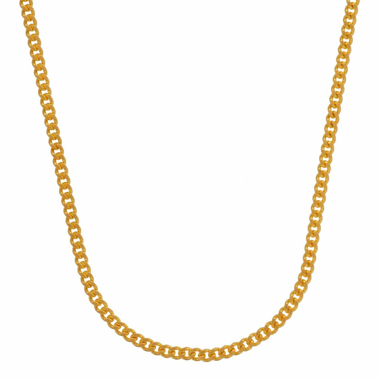 Goldkette Panzerkette Länge 60cm - Breite 1,4mm - 585-14 Karat Gold