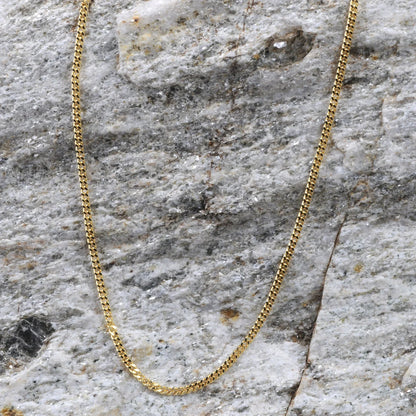 Goldkette Panzerkette Länge 60cm - Breite 1,4mm - 585-14 Karat Gold