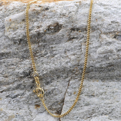 Goldkette Panzerkette Länge 60cm - Breite 1,4mm - 585-14 Karat Gold