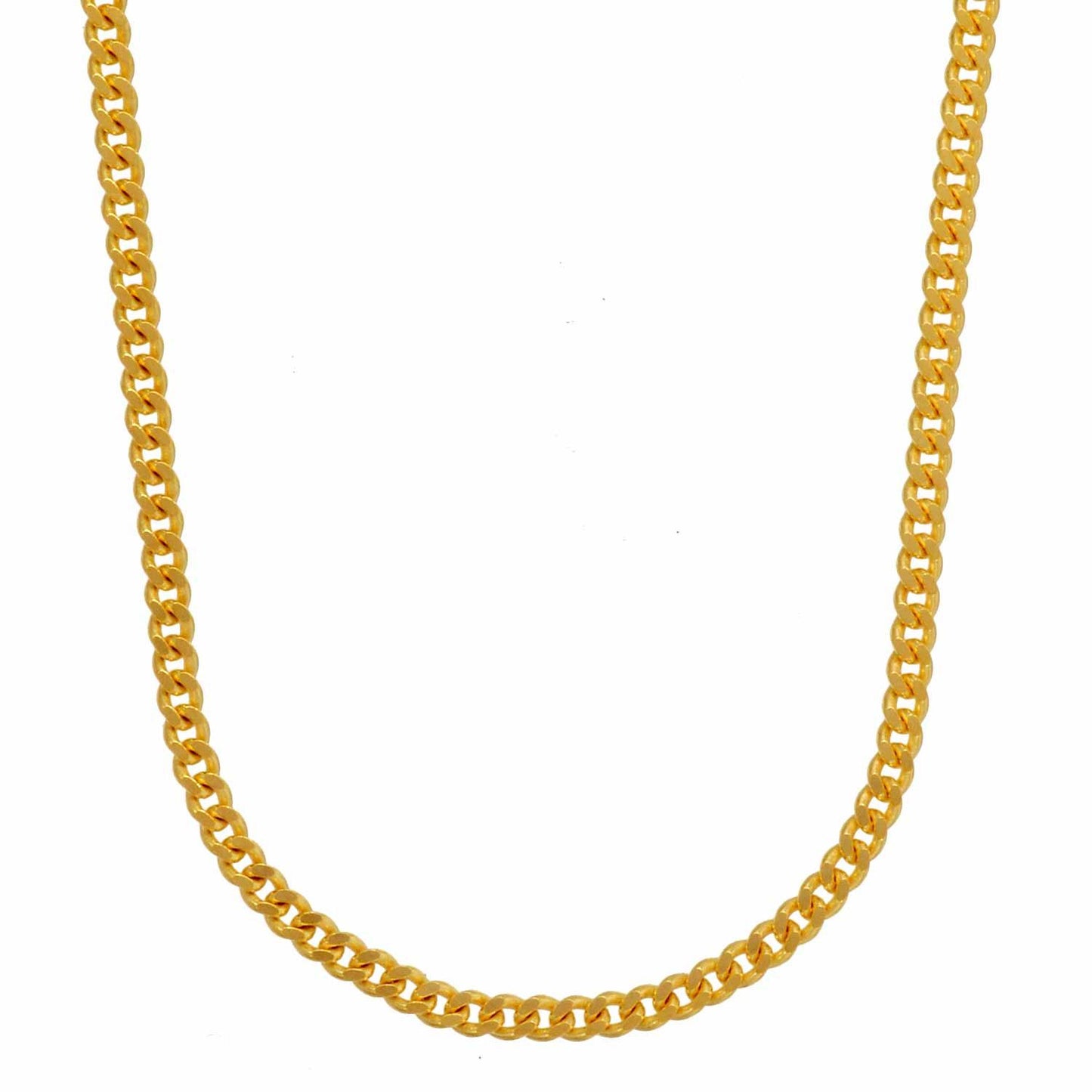 Goldkette Panzerkette Länge 50cm - Breite 1,6mm - 585-14 Karat Gold