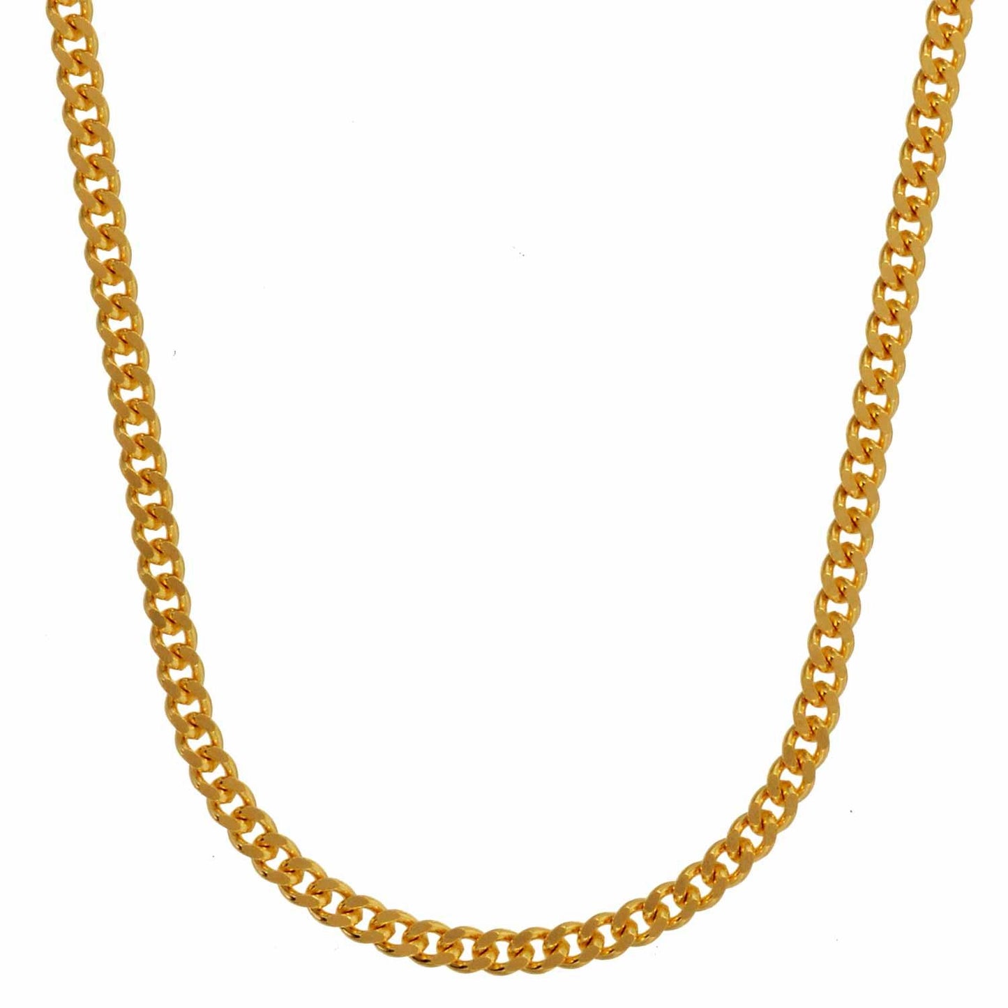Goldkette Panzerkette Länge 60cm - Breite 1,7mm - 585-14 Karat Gold