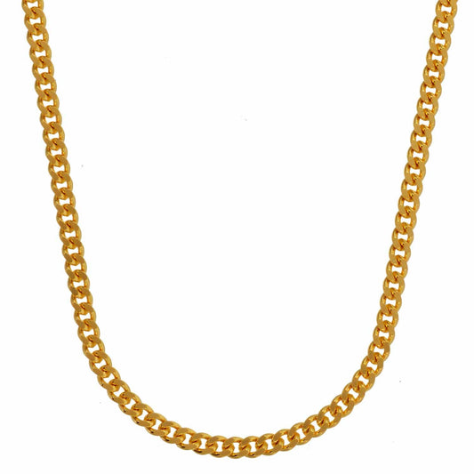 Goldkette Panzerkette Länge 60cm - Breite 1,7mm - 585-14 Karat Gold