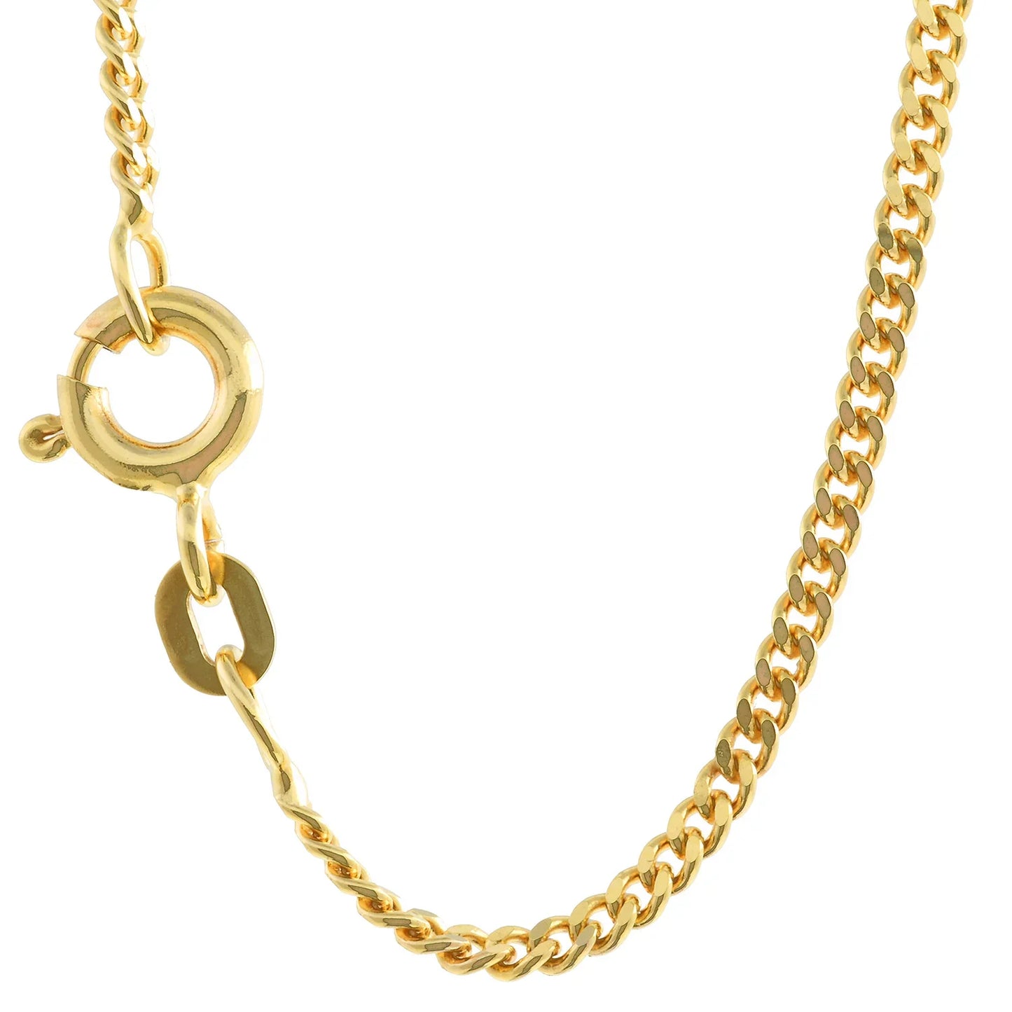 Goldkette Panzerkette Länge 40cm - Breite 1,7mm - 585-14 Karat Gold