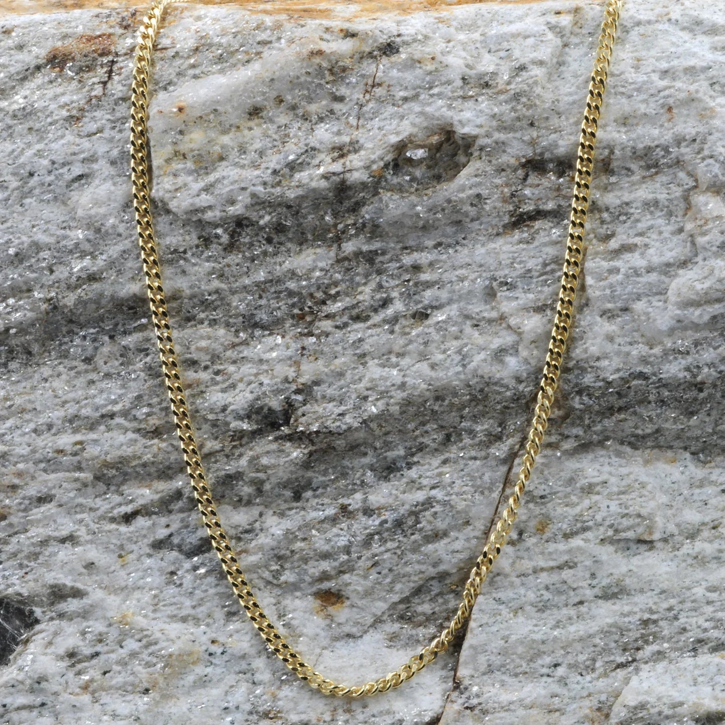 Goldkette Panzerkette Länge 60cm - Breite 1,7mm - 585-14 Karat Gold
