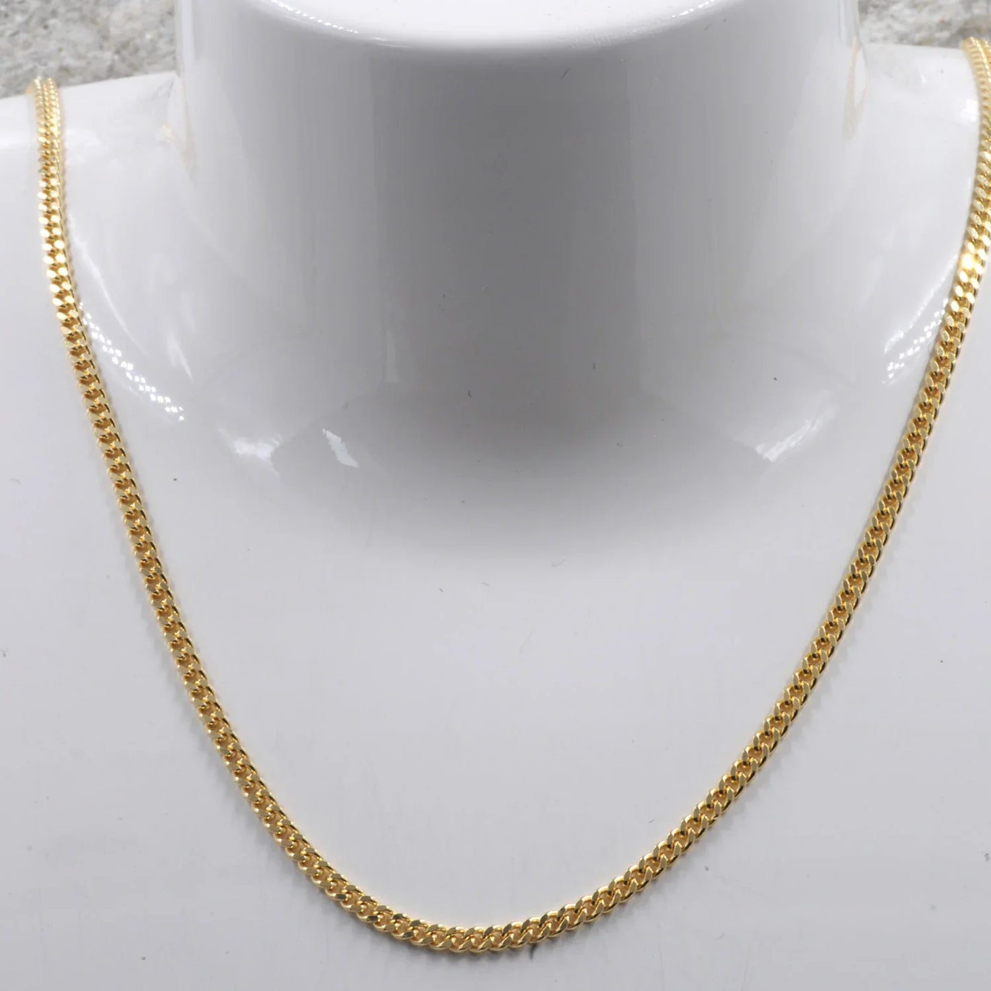 Goldkette Panzerkette Länge 45cm - Breite 2,1mm - 585-14 Karat Gold
