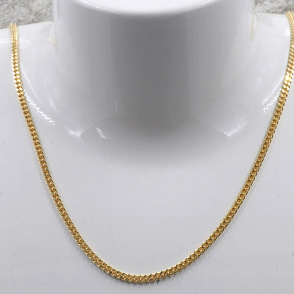 Goldkette Panzerkette Länge 45cm - Breite 2,1mm - 585-14 Karat Gold