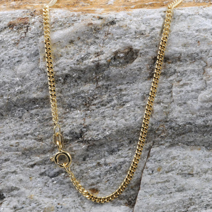 Goldkette Panzerkette Länge 50cm - Breite 2,1mm - 585-14 Karat Gold
