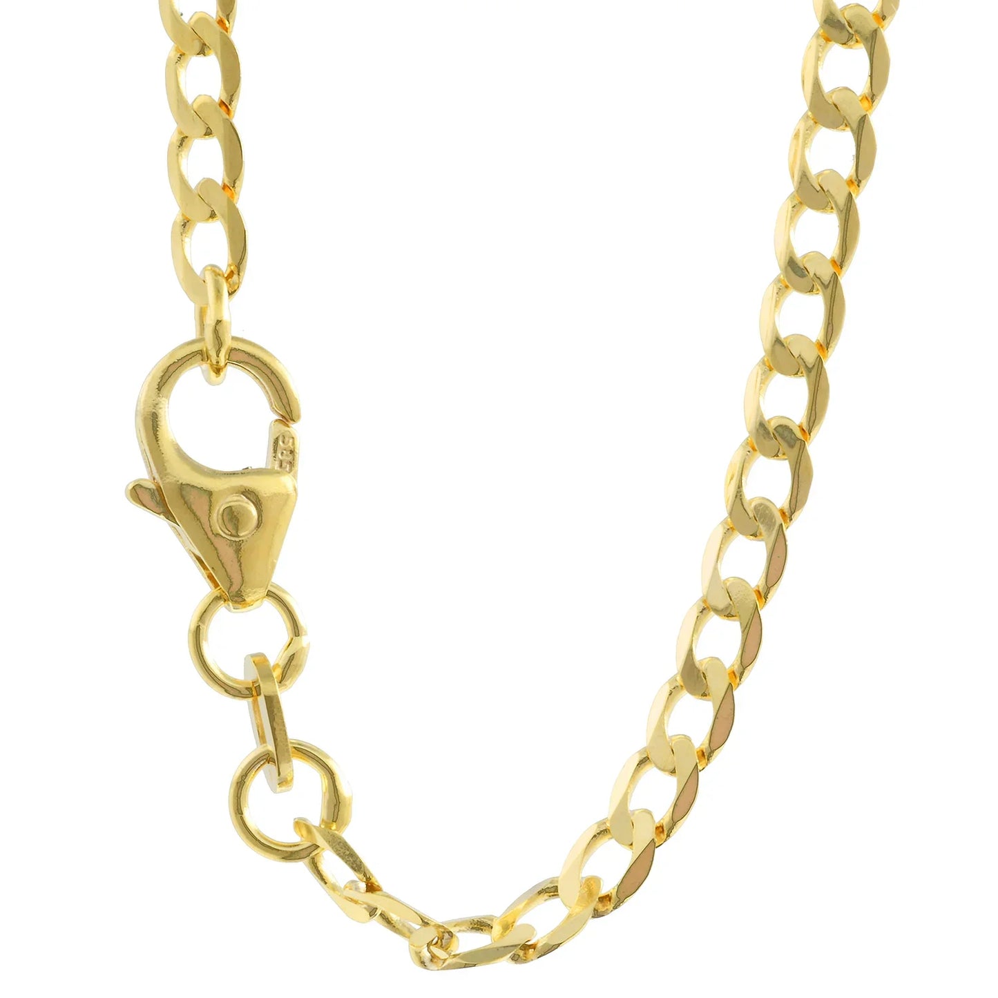 Goldkette Panzerkette Länge 50cm - Breite 2,6mm - 585-14 Karat Gold