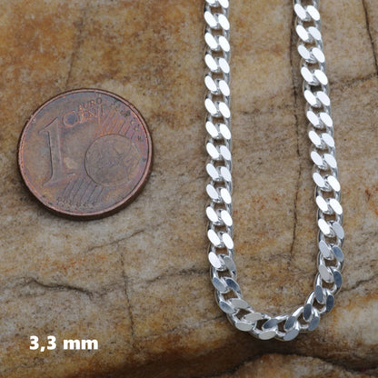 Panzerkette Halskette  925 Sterlingsilber Auswahl