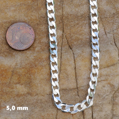 Panzerkette Halskette  925 Sterlingsilber Auswahl