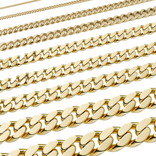Hochwertige edle Panzerkette Halskette massiv  585 - 14 Karat Gold