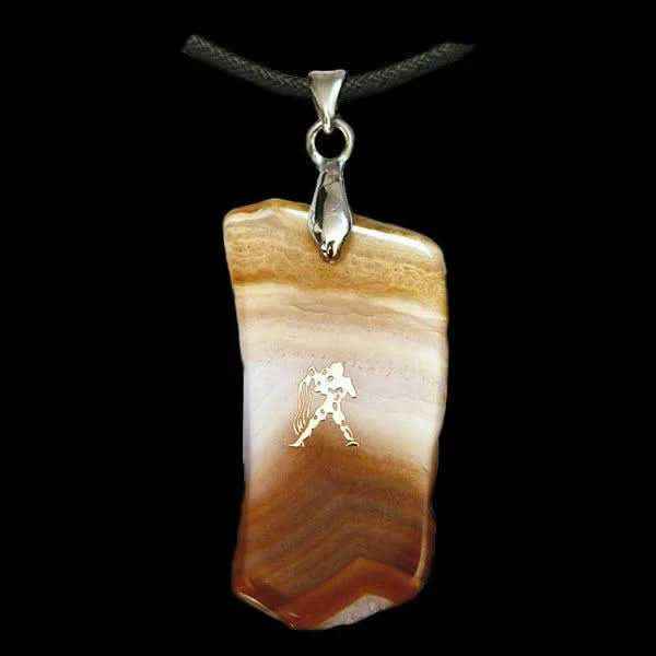 Achat Sternzeichen Anhänger 12 Motive - Firma Holzenplotz - Silberketten-Goldketten.de 