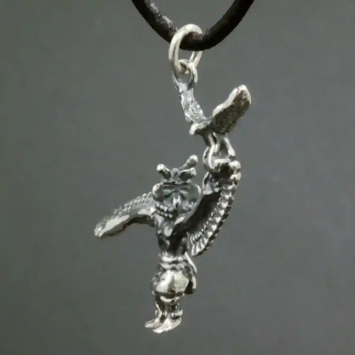 Adlertänzer mit Adler Schmuck Anhänger 925er Silber - Vögel - 30x30mm (inklusive Aufhängeöse)