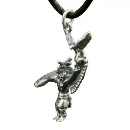 Adlertänzer mit Adler Schmuck Anhänger 925er Silber - Vögel - 30x30mm (inklusive Aufhängeöse)