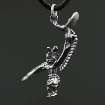 Adlertänzer mit Adler Schmuck Anhänger 925er Silber - Vögel - 30x30mm (inklusive Aufhängeöse)